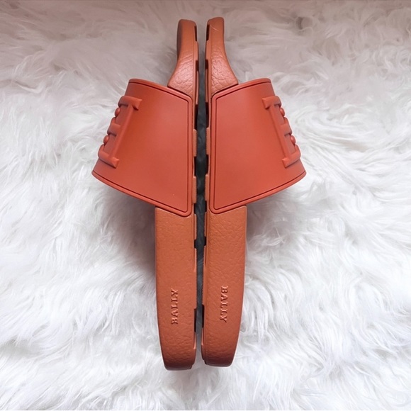 New! BALLY “Scotty” BB Logo Chain Pool Slides Sandals - Picture 5 of 9